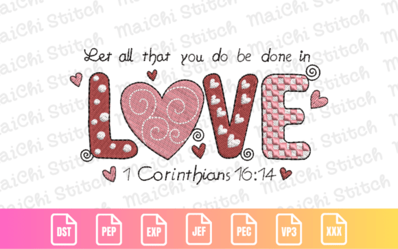 Bible Verse Valentine Embroidery Review