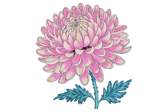 Chrysanthemum Blossom Embroidery Review for Etsy Shops