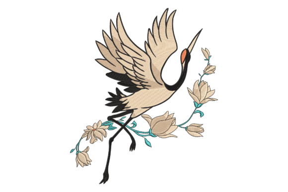 Elegant Crane: A Seasonal Embroidery Review