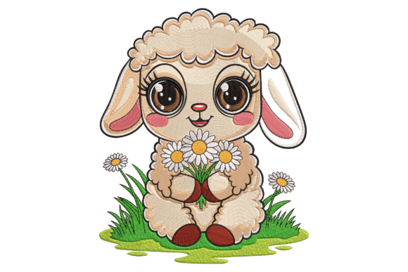Sheep with Flowers: A Whimsical Embroidery Review